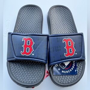 Kids Genuine MLB BOSTON Adjustable Slides Sandals